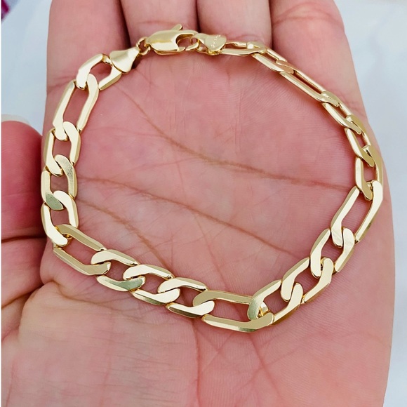 💗💗💗18 k‎ italian Gold filled Chain Bracelet for Men & Women- Necklace available. - Picture 6 of 7